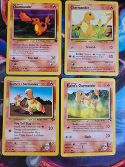 Pokemon- Vintage , Charmander Lot, Base, Rocket Gym Heros, Gym Challenge, Lot 1 - Image 1