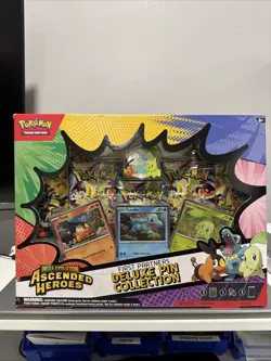 Pokemon Ascended Heroes First Partners Deluxe Pin Collection Kit Promo Booster - Image 2