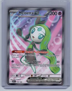 Meloetta ex 159/086 Ultra Rare Black Bolt Pokemon NM - Image 1
