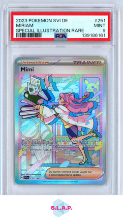 MIRIAM SPECI4L ILL RARE POKEMON GER SVI DE-SCARLET & VIOLET 2023 251 PSA 9 - Image 1