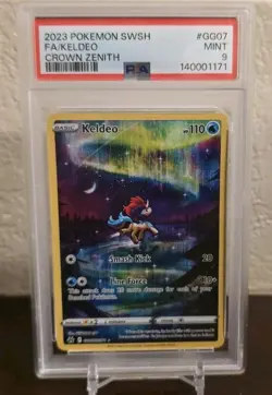 Pokemon CRZ GG07/GG70 - Crown Zenith Galarian Gallery Keldeo Full Art - PSA 9 - Image 1