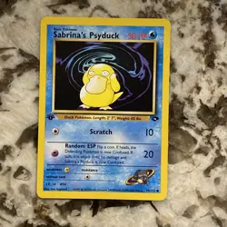 Sabrina's Psyduck 1st Edition 99/132 NM Gym Challenge Regular Common Pokemon TCG - Image 1