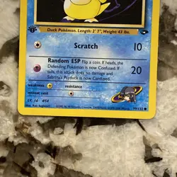 Sabrina's Psyduck 1st Edition 99/132 NM Gym Challenge Regular Common Pokemon TCG - Image 3