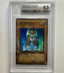 Mystical Elf LOB-062 Super Rare 1st Edition NA English Beckett 8.5 Yu-Gi-Oh! TCG - Image 1