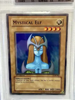 Mystical Elf LOB-062 Super Rare 1st Edition NA English Beckett 8.5 Yu-Gi-Oh! TCG - Image 2