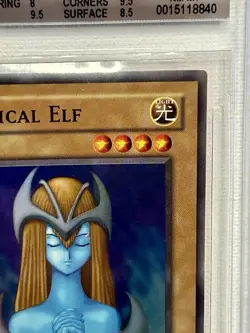 Mystical Elf LOB-062 Super Rare 1st Edition NA English Beckett 8.5 Yu-Gi-Oh! TCG - Image 5
