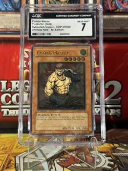 2006 Yugioh Combo Master 1st Edition CDIP-EN029 Ultimate Rare PSA CGC 7 - Image 2