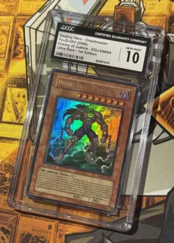 2006 Yugioh Destiny Hero Dreadmaster EOJ-EN004 1st Edition PSA CGC 10 - Image 1