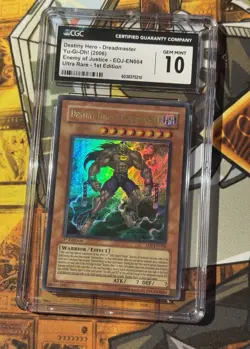 2006 Yugioh Destiny Hero Dreadmaster EOJ-EN004 1st Edition PSA CGC 10 - Image 2