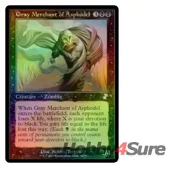 Foil Gray Merchant Of Asphodel M/NM Magic MTG Time Spiral Remastered - Image 1