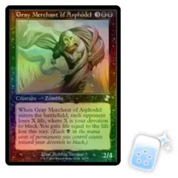 FOIL GRAY MERCHANT OF ASPHODEL Time Spiral Remastered Magic MTG MINT CARD - Image 1