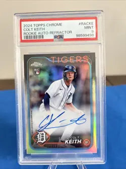 2024 Topps Chrome Colt Keith Rookie Auto Refractor /499 (AU, RC) PSA 9 - Image 1