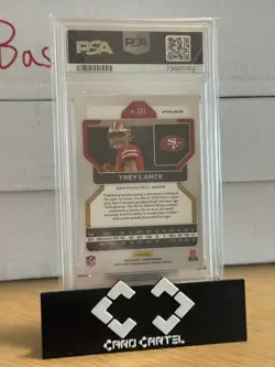 Panini 2021 Prizm Trey Lance 49ers #333 Pink Prizm Rookie RC PSA 10 - Image 2