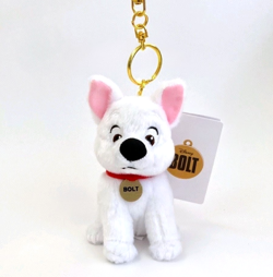 Disney Store Japan Tokyo Bolt Movie Bolt the Dog Plush Keychain Bag Charm 2025 - Image 1