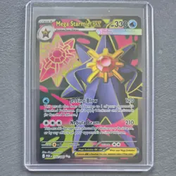 Mega Starmie Ex 102/088 Perfect Order Pokemon Card - Image 1