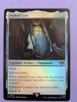 MTG Magic: The Lord of the Rings: Mithril Coat Foil #0245 Rare - NM - Image 1