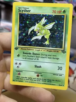 1st Edition Scyther 10/64 Jungle 1999 Holo Rare WOTC Pokemon Card TCG - Image 4