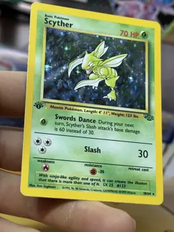 1st Edition Scyther 10/64 Jungle 1999 Holo Rare WOTC Pokemon Card TCG - Image 5