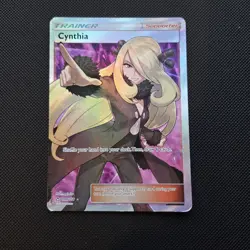 Pokemon Card - Ultra Prism Cynthia 148/156 Full Art Trainer Holo Rare - Image 1