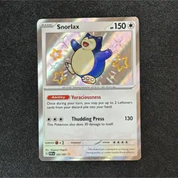 Pokemon Snorlax 202/091 SV: Paldean Fates Shiny Rare Holo Card - Image 1