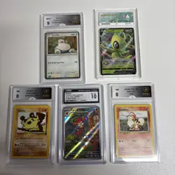 Pokemon Graded Card Bundle Job x 5 - Base set / Rocket / sword shield - Image 1