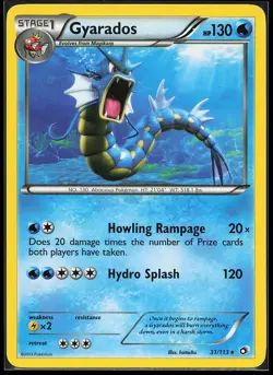 Gyarados 31/113 Rare Legendary Treasures Pokemon Card - Image 1