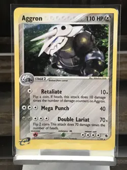 Aggron 1/109 Holo Rare Ex Ruby Sapphire Pokemon Card N/M Near Mint - Image 1