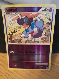 Pokemon Card Skorupi 76/102 Rev Holo Triumphant - Image 1