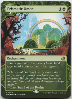 Prismatic Omen 60 Rare Wilds of Eldraine: Enchanting Tales NM MTG - Image 1