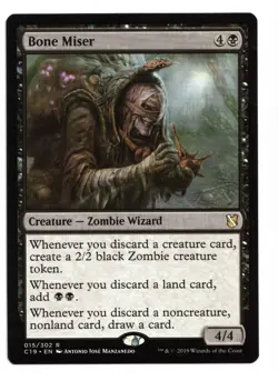 Magic the Gathering MTG Card: Bone Miser 015/302 C19 Commander 2019 Rare! NM - Image 1