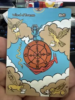 Wheel of Fortune Revised Altered MTG Magic Hand Painted - Image 1