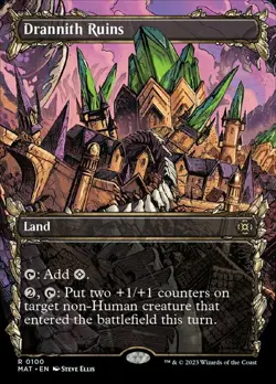 1 x Drannith Ruins - Foil - Showcase - March of the Machine: The Aftermath - NM- - Image 1