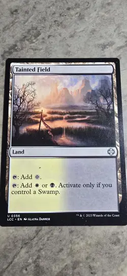 Tainted Field Commander: the Lost Caverns of Ixalan Regular Land Uncommon MTG NM - Image 1