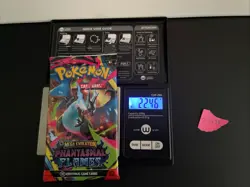 22.46g VERY HEAVY Phantasmal Flames Pokemon Sealed Booster Pack New SIR/HRU - Image 1
