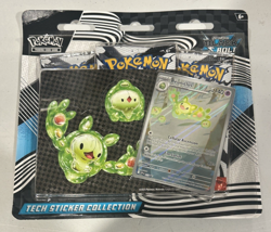 Pokemon TCG Scarlet Violet Black Bolt Tech Sticker Collection 3 Pack Blister NEW - Image 1