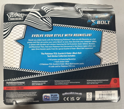 Pokemon TCG Scarlet Violet Black Bolt Tech Sticker Collection 3 Pack Blister NEW - Image 2