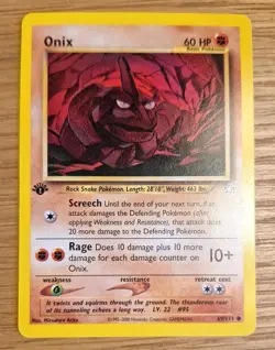 Onix 69/111 Neo Genesis Pokemon Common 1st Edition near mint - Image 1