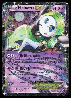 Meloetta EX RC11/RC25 Holo Legendary Treasures Radiant Collection Pokemon Card - Image 1