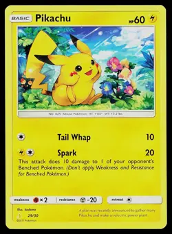 Pokemon Card SM Trainer Kit: Lycanroc & Alolan Raichu Pikachu 29/30 Common - Image 1