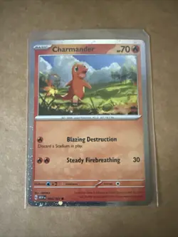 Pokemon Charmander - (Cosmos Holo) Holo Promo 004/165 NM - Image 1