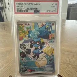 Riolu 215/198 PSA 9 - MINT - 2023 Scarlet & Violet Base Set - Pokemon TCG - Image 1