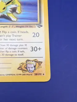 Pokemon Lt. Surge's Jolteon Gym Challenge Rare Unlimited WOTC 1999-2000 - Image 4