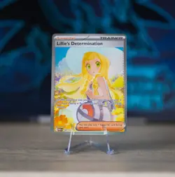 Lillie's Determination SIR Holo 184/132 Me01 Mega Evolution English Pokemon - Image 1