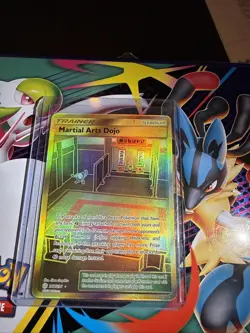 Martial Arts Dojo - 268/236 [Cosmic Eclipse] Pokemon TCG - GOLD SECRET RARE - NM - Image 1