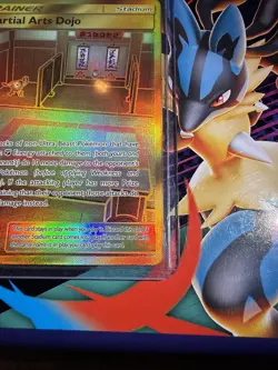 Martial Arts Dojo - 268/236 [Cosmic Eclipse] Pokemon TCG - GOLD SECRET RARE - NM - Image 3