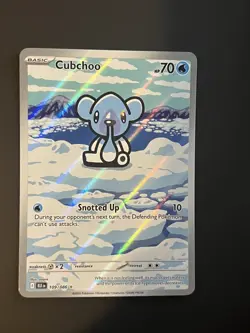 Pokemon TCG - Cubchoo - 109/086 - Illustration Rare - SV: Black Bolt - Image 1
