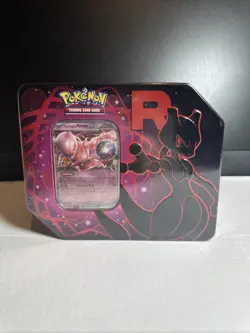 Pokemon TCG Team Rocket (Destined Rivals) Tin New & Factory SEALED Mewtwo - Image 1