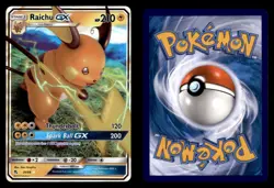 RAICHU GX 20/68 HOLO GX RARE HIDDEN FATES POKEMON TCG NM - Image 3