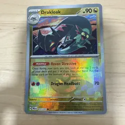 SV: Prismatic Evolutions #072/131 Drakloak (Master Ball Pattern) Holo Pokemon - Image 1