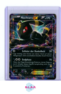 UMBREON EX POKEMON 55/124 2016 FATES COLLIDE HOLO GERMAN - Image 1